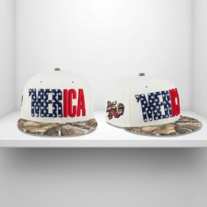 2026 Usa 250th Merica Chrome White Camo Hat 1