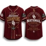 Oklahoma 2026 Division I National Baseball Champions CWS Jersey