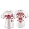 Oklahoma Baseball 2026 National Champions Mens College World Series Jersey 1