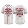 Oklahoma Baseball 2026 National Champions Wooden Bat Diamond Sooners Jersey 4 Oklahoma Baseball 2026 National Champions Wooden Bat Diamond Sooners Jersey 1