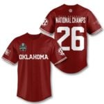 Oklahoma Baseball National Champions 2026 College World Series Jersey