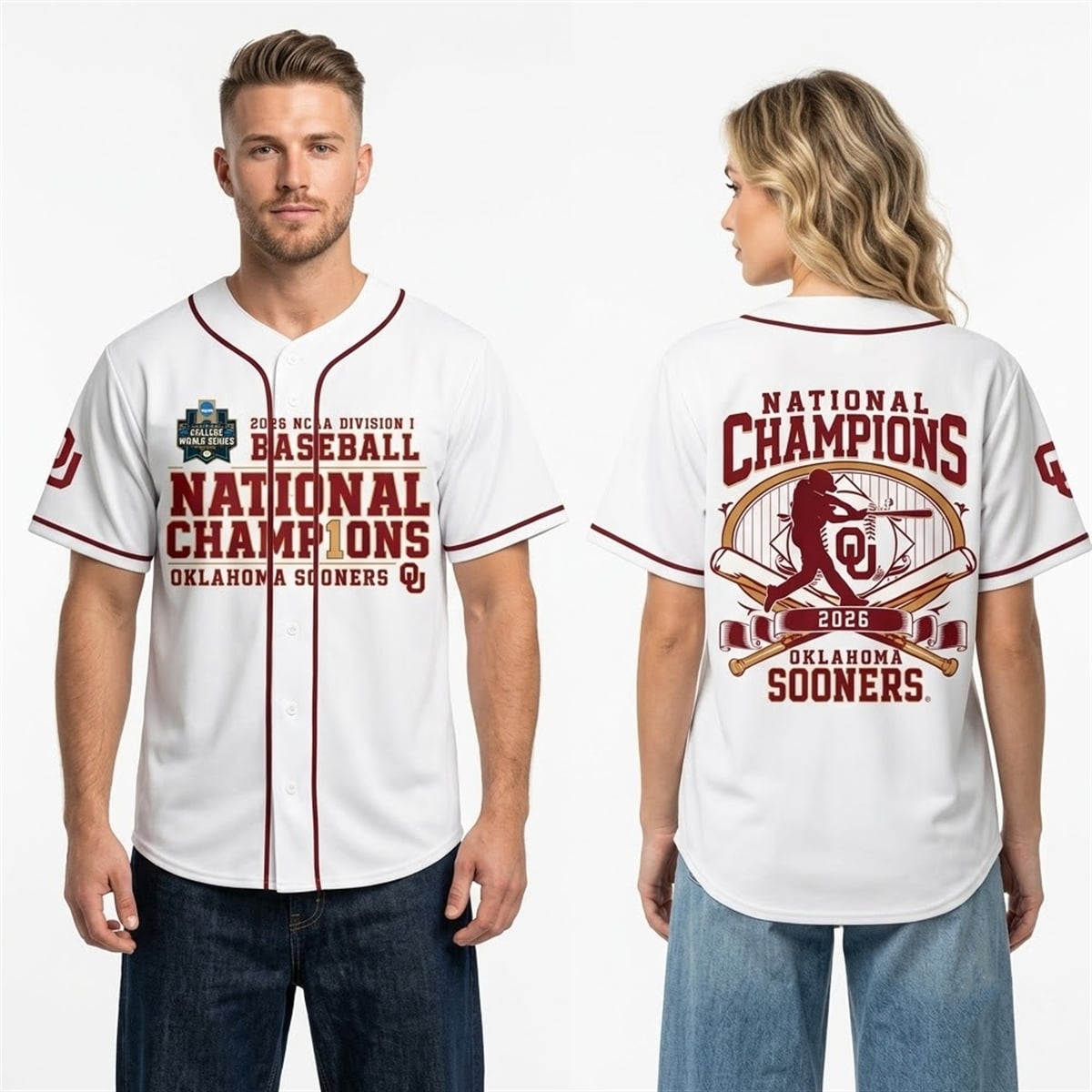 Oklahoma Sooners 2026 Baseball National Champions Jersey 4 Oklahoma Sooners 2026 Baseball National Champions Jersey 4