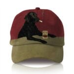 Smoking Cool Black Dog With Cigarette And Whiskey Hat