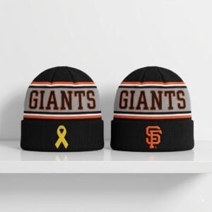 SF Giants Pediatric Cancer Awareness Beanie Hat 2026 Giveaway 1