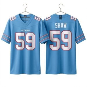 2026 Ryan Weathers Wear Tim Shaw Titans Jersey 1 1
