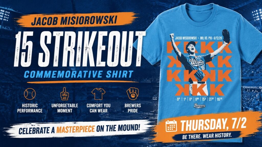 Where to Buy the Milwaukee Brewers Jacob Misiorowski 2026 Shirt Giveaway