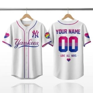 2026 NY Yankees Love All Way Pride Month Jersey 1