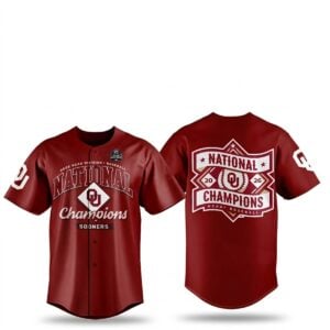 2026 Oklahoma Baseball College World Series National Champions Jersey 1