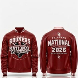 Oklahoma Baseball 2026 National Champions MCWS Jacket 1