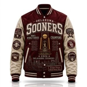 2026 Oklahoma Baseball Mens World Series Champions Jacket 1