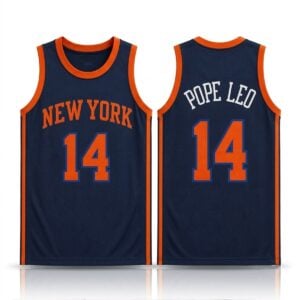 2026 Spike Lee Knicks Pope Leo Jersey 1