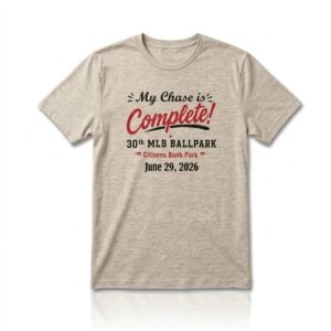 Brandon Vickrey My Chase Is Complete 30th 2026 Shirt 1