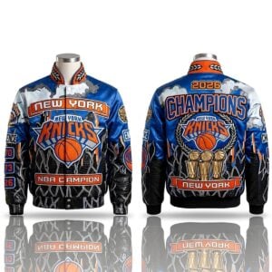 2026 Karl Anthony Towns NY Knicks Champions Parade Jacket 1