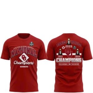 2026 Oklahoma Sooners Baseball National Champions Locker Room Shirt 1