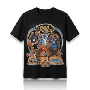 Karl Anthony Towns Tim Duncan Latrell Sprewell Spurs x Knicks Finals 1999 Shirt 1