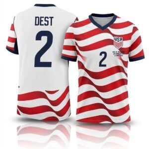2026 USMNT USA Vs Paraguay Los Angeles Sergino Jersey 1
