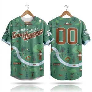 2026 Edmonton Riverhawks River Valley Tree Hugger Jersey 1