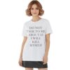 1 Ayo Edebiri Do Not Talk to Me About AI I Will Kill Myself Shirt 2