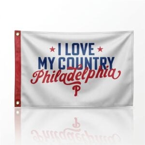 Brandon Marsh I Love My Cointry Philadelphia Phillies Flag 1