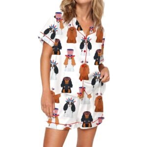 Cavalier King Charles 4th Of July Pajama Set 1
