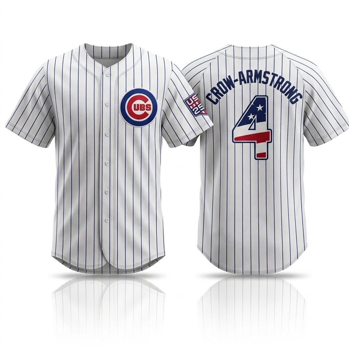 2026 Cubs Crow Armstrong Celebrating USA 250th Jersey 1 2026 Cubs Crow Armstrong Celebrating USA 250th Jersey 1