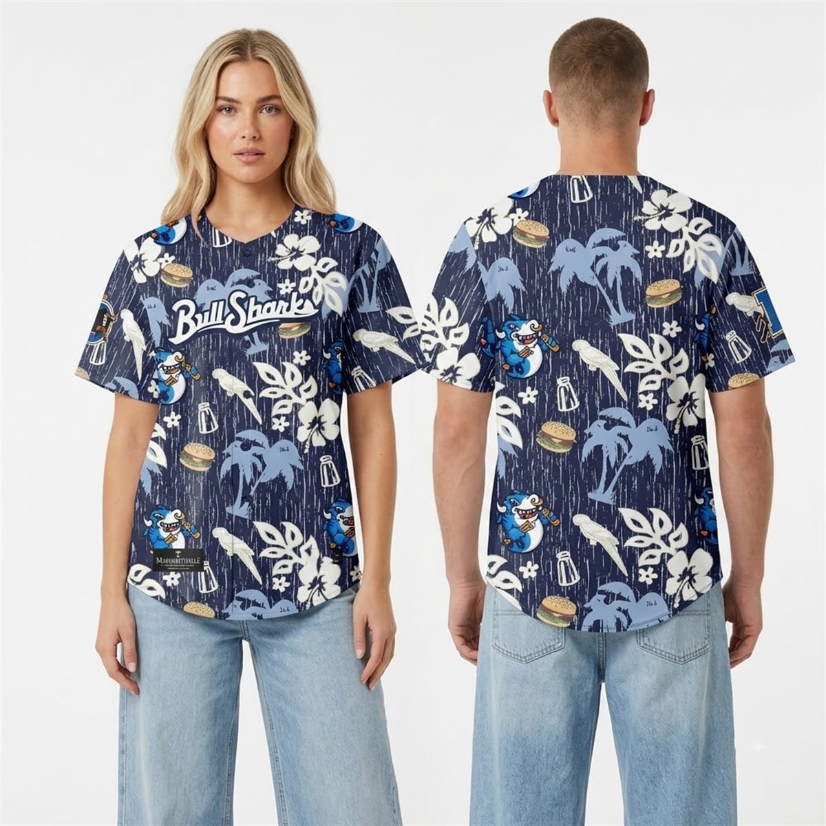 2026 Durham Bulls Margaritaville Night Jersey 2 2026 Durham Bulls Margaritaville Night Jersey 2