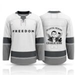 2026 Freedom Charlie Kirk In Loving Memory Hockey Jersey