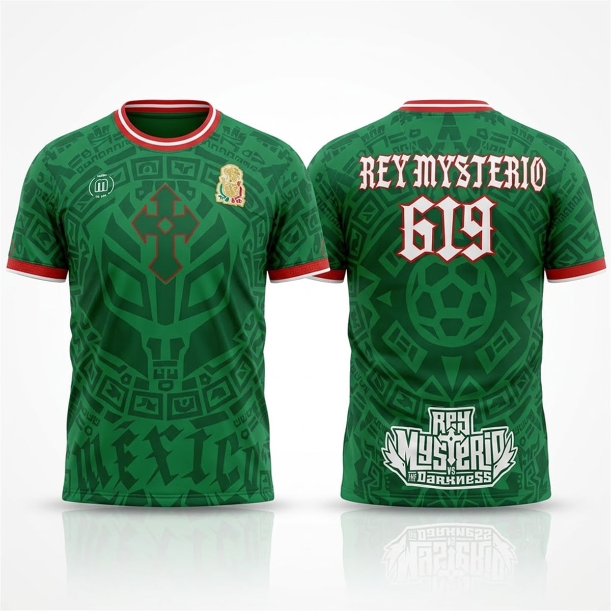 2026 Rey Mysterio 619 Mexico Football Jersey 1 2026 Rey Mysterio 619 Mexico Football Jersey 1