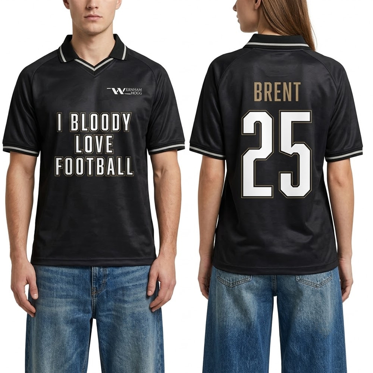 2026 Wernham Hogg I Bloody Love Football Brent Football Jersey 1 2 2026 Wernham Hogg I Bloody Love Football Brent Football Jersey 1 2