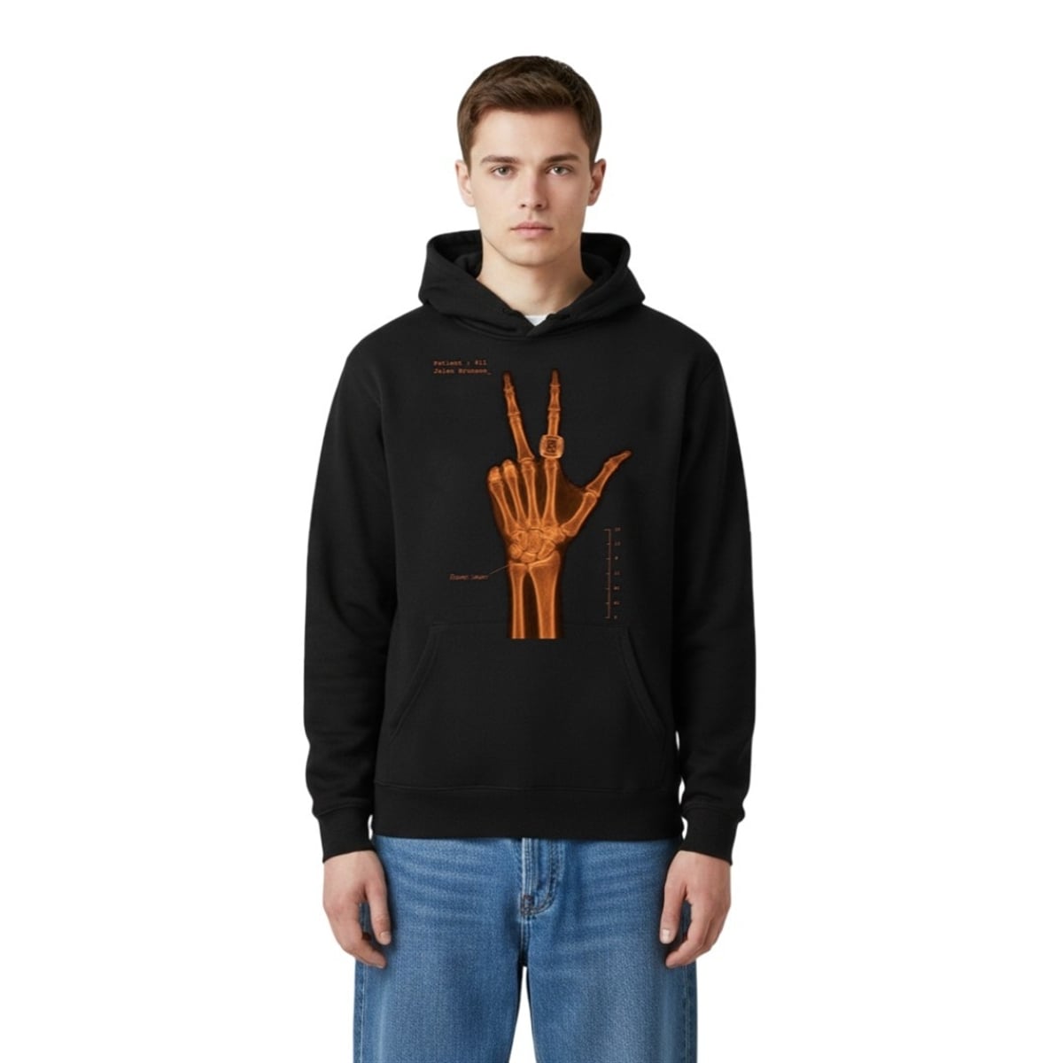 Jalen Brunson Hand X-Ray Shirt 5 4 Jalen Brunson Hand X Ray Hoodie