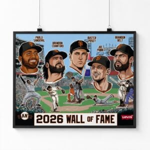 SF Giants Wall of Fame Ceremony 2026 Poster Giveaway 1