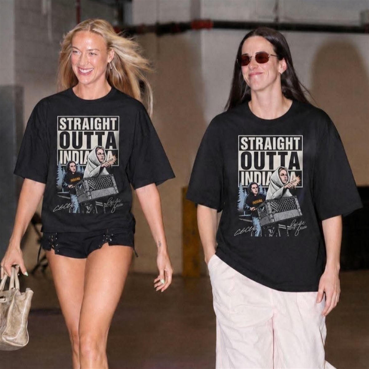 6 Sophie Cunningham Caitlin Clark Straight Outta Indiana Shirt