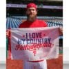 Brandon Marsh I Love My Cointry Philadelphia Phillies Flag 8