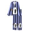 Cute Halloween Black Cat With Ghost Coffee Pajama Set 6