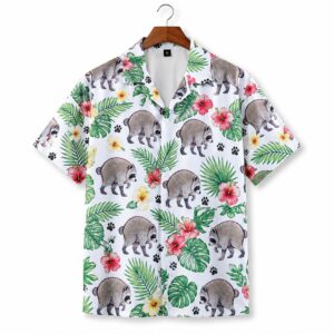 Jimothy Raccoon Tropical Hawaiian Shirt 1