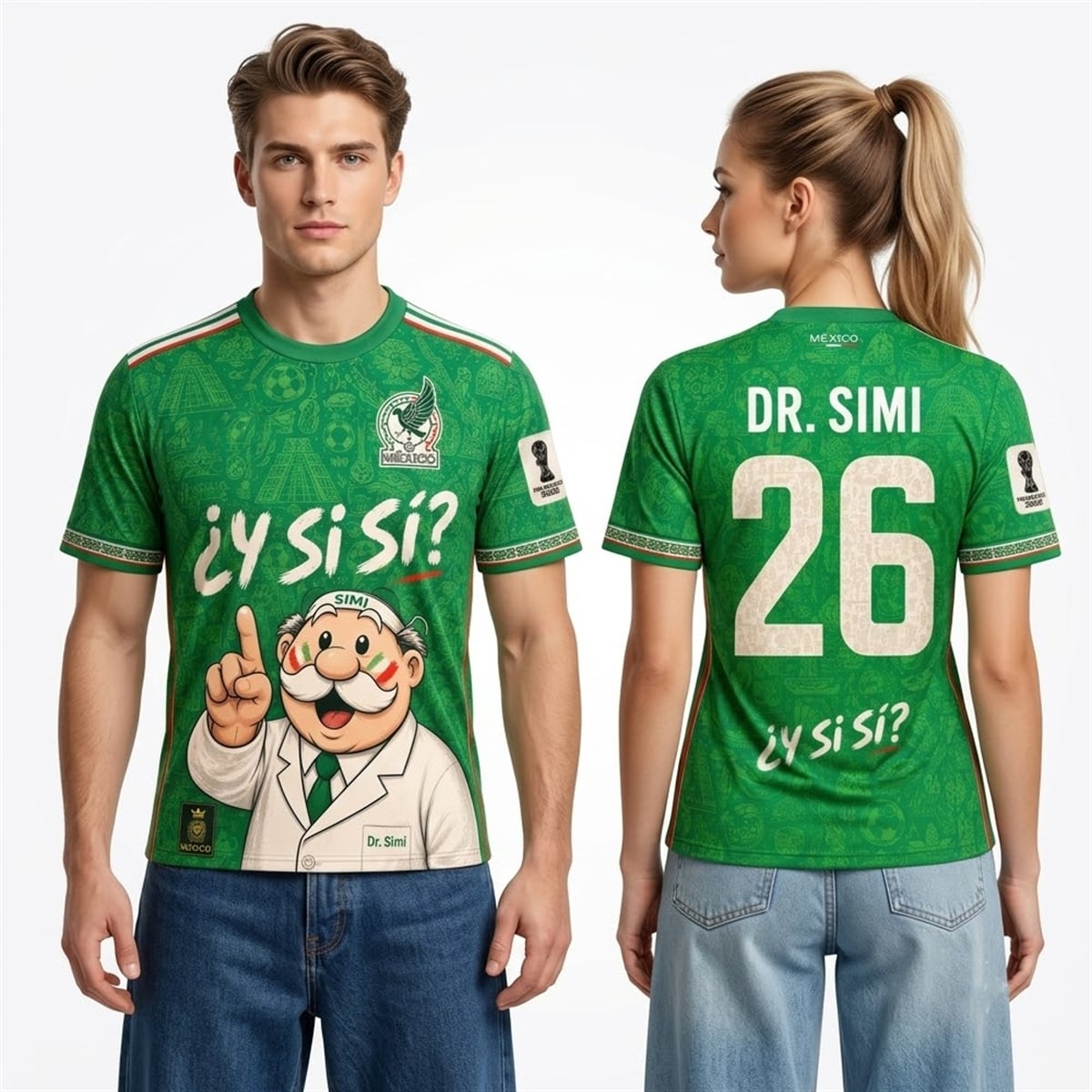 Dr Simi Mexico Y Si Si 2026 World Cup Jersey 2