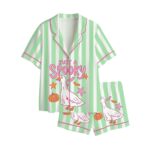 Funny Halloween Just A Spooky Goose Pajama Set