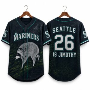 2026 Seattle Mariners Jimothy Raccoon Jersey 1