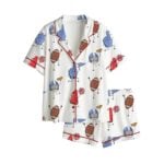 Happy Football Smiling Doodles Tailgate Game Day Pajama Set