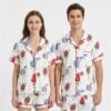 Happy Football Smiling Doodles Tailgate Game Day Pajama Set 3