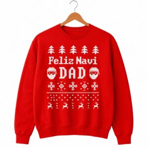 1 Jordan Devey Feliz Navi Dad Ugly Sweater