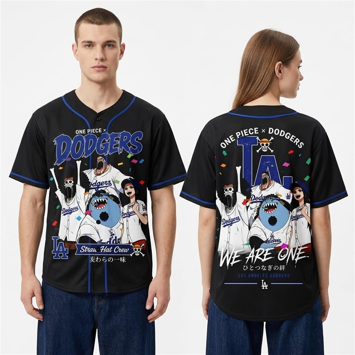 LA Dodgers One Piece Night 2026 Straw Hat Crew Jersey 2 LA Dodgers One Piece Night 2026 Straw Hat Crew Jersey 2