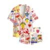 Mediterranean Coastal Italian Summer Pajama Set 1