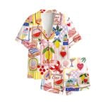 Mediterranean Coastal Italian Summer Pajama Set