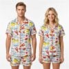 Mediterranean Coastal Italian Summer Pajama Set 4 Mediterranean Coastal Italian Summer Pajama Set 2