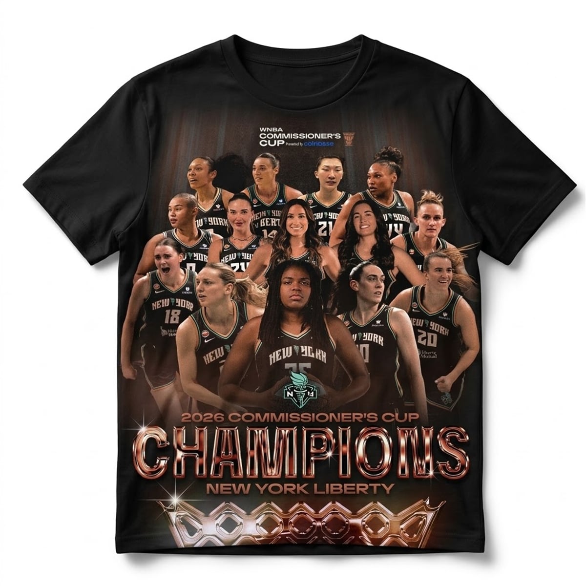 NY Liberty 2026 Commissioner's Cup Champions Shirt 1 NY Liberty 2026 Commissioners Cup Champions Shirt 1