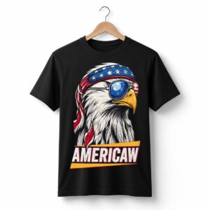 1 Kid Bird Americaw American Flag USA Patriotic Shirt