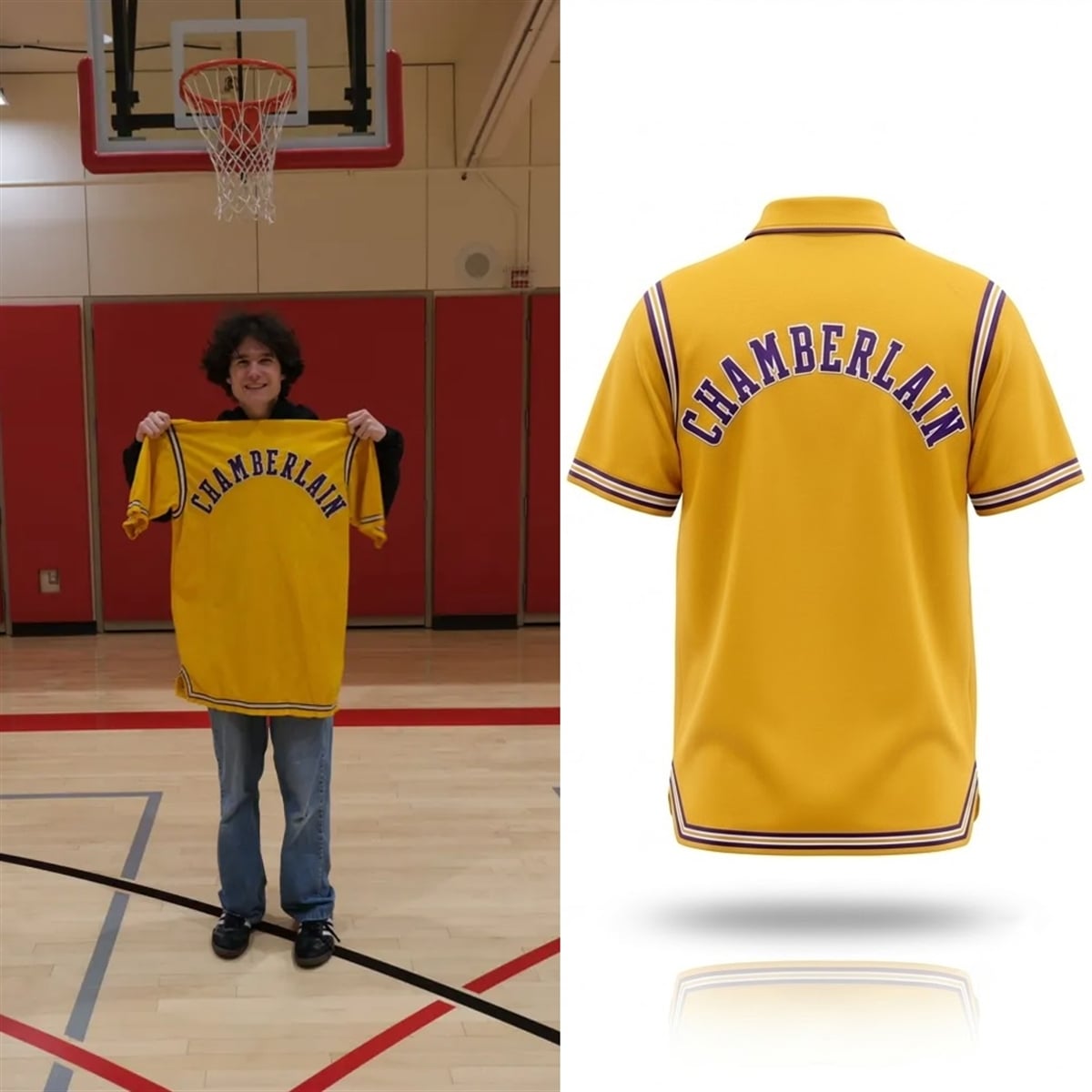 Quinn Brown Lakers Wilt Chamberlain Shirt 8 Quinn Brown Lakers Wilt Chamberlain Shirt 8
