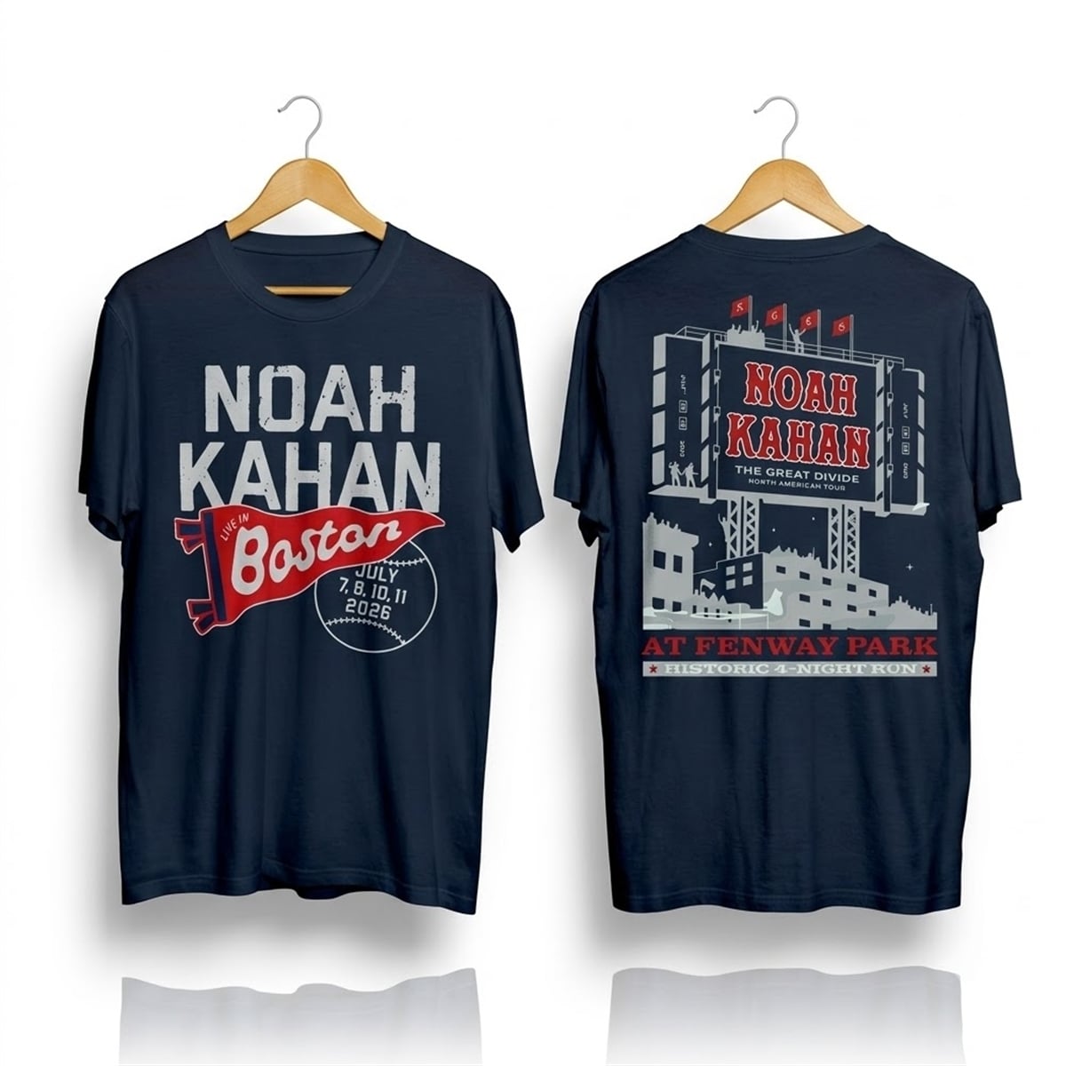 Red Sox Noah Kahan The Great Divide Tour 2026 Shirt 1 Red Sox Noah Kahan The Great Divide Tour 2026 Shirt 1