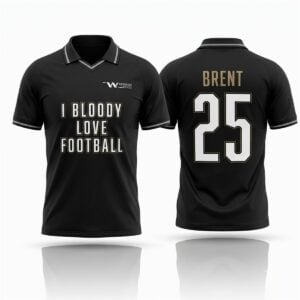2026 Wernham Hogg I Bloody Love Football Brent Football Jersey 1 1